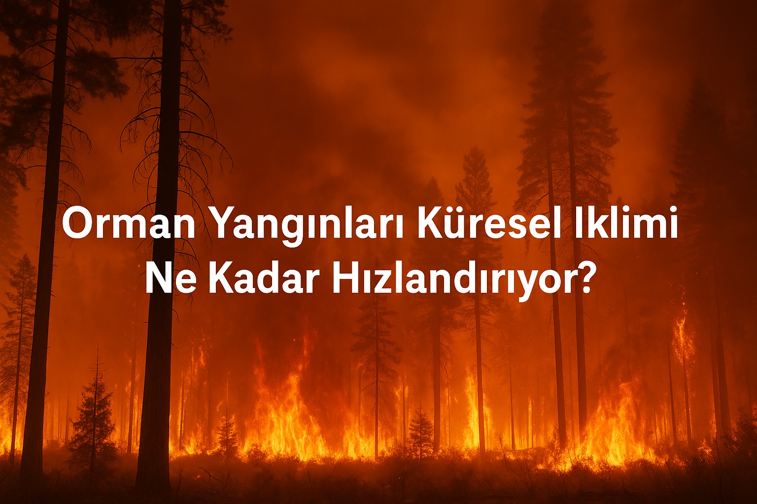 orman yanginlari kuresel i̇klimi ne kadar hizlandiriyor